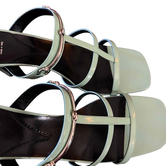 Gucci CR 24 75 Divine Leather High Heel Slip On Mule Horsebit NEW EU 39.5 US 9.5 - Picture 5 of 10